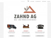 zahnd-schreinerei.ch Webseite Vorschau