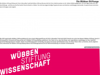 wuebben-stiftung.de Webseite Vorschau