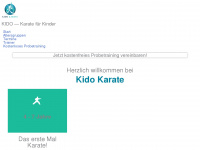 karatefürkinder.de Webseite Vorschau