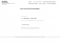 mahnmal-kalischer.de Webseite Vorschau