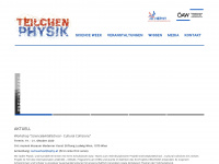 teilchenphysik.at Webseite Vorschau