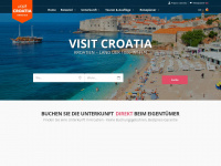 visit-croatia.hr Webseite Vorschau