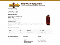 one-way-kegs.com Webseite Vorschau