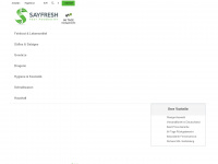 sayfresh.de Webseite Vorschau