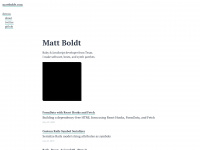 Mattboldt.com
