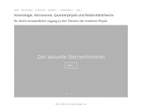 kosmologien.ch Webseite Vorschau