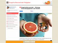 grapefruitkernextrakt-ratgeber.info Webseite Vorschau