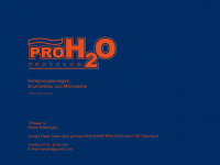 proh2o.eu Webseite Vorschau