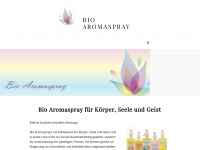 bio-aromaspray.ch Webseite Vorschau