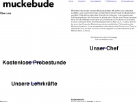 muckebude.com Webseite Vorschau