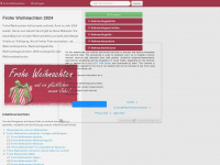 froheweihnachten.info Webseite Vorschau
