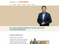 manuel-hailfinger.de Webseite Vorschau