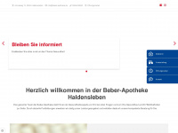 beber-apotheke.de Webseite Vorschau
