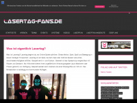 lasertagfans.de Webseite Vorschau