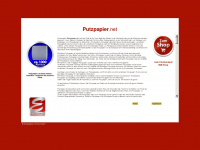 putzpapier.net Webseite Vorschau
