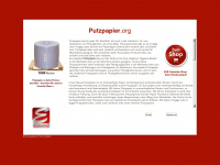 putzpapier.org Webseite Vorschau