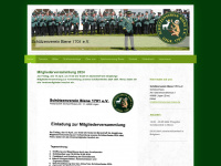 schützenverein-biene.de Webseite Vorschau