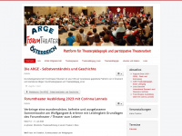 argeforumtheater.at Webseite Vorschau