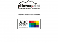 pilatusprint.ch Webseite Vorschau