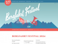 bergfahrtfestival.ch Webseite Vorschau