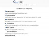 cloud86.de Webseite Vorschau