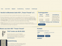 hsv-treuerfreund.de Webseite Vorschau