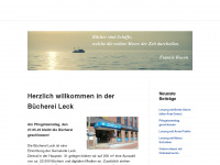 buecherei-leck.de Webseite Vorschau