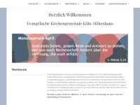 kirche-hoehenhaus.de Webseite Vorschau