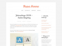 rosahenne.com Webseite Vorschau