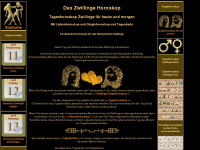 zwillinge-horoskop.com Webseite Vorschau