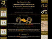 waage-horoskop.com Webseite Vorschau