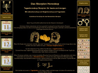 skorpion-horoskop.com Webseite Vorschau