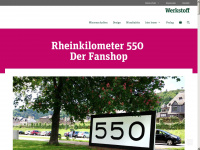 rheinkilometer-550.de Webseite Vorschau