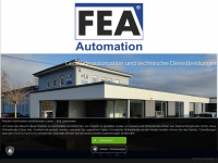 fea-automation.de Webseite Vorschau