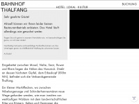 bahnhof-thalfang.de Webseite Vorschau