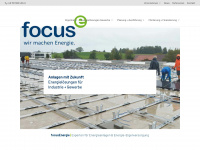 focus-energie.de Webseite Vorschau