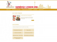 archiv-des-karnevals.de Webseite Vorschau