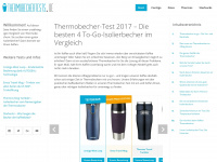 thermobechertests.de Webseite Vorschau