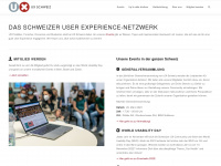 uxschweiz.ch Webseite Vorschau