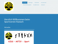 sv-haslach.com Webseite Vorschau