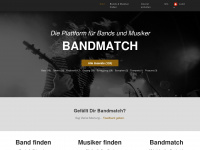 bandmatch.ch Webseite Vorschau