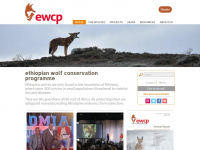 ethiopianwolf.org Webseite Vorschau