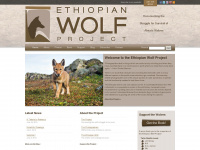 ethiopianwolfproject.com Webseite Vorschau