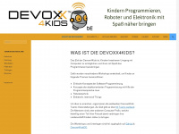 devoxx4kids.de Webseite Vorschau