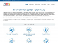 gms-germanmedicalsolutions.com Webseite Vorschau