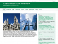 hinkelmann-ip.com Webseite Vorschau