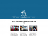 ledermann-getraenke.ch Webseite Vorschau