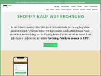 shopify-kauf-auf-rechnung.ch Webseite Vorschau