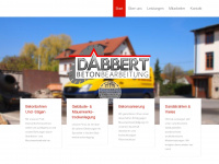 dabbert-beton.de Webseite Vorschau