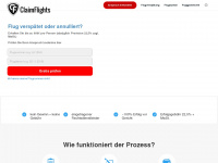 claimflights.de Webseite Vorschau